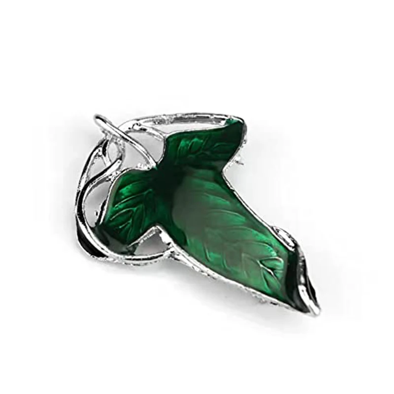 Movie The Lord Of The Rings Elf Leaf Shape Brooch Unisex Clothes Backpack Jewelry Cloask Clasp Corsage Pin Metal Button