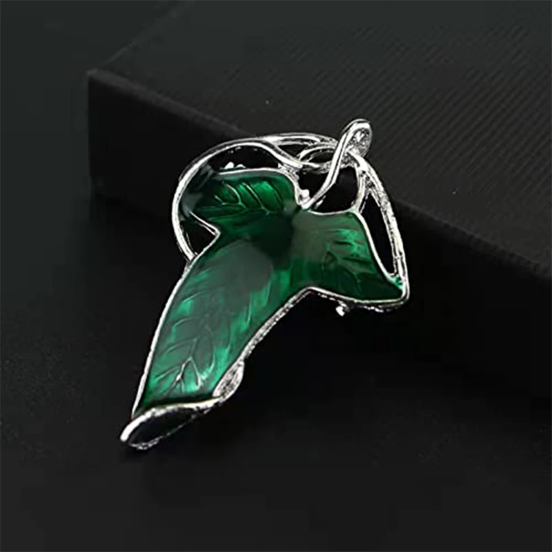 Movie The Lord Of The Rings Elf Leaf Shape Brooch Unisex Clothes Backpack Jewelry Cloask Clasp Corsage Pin Metal Button