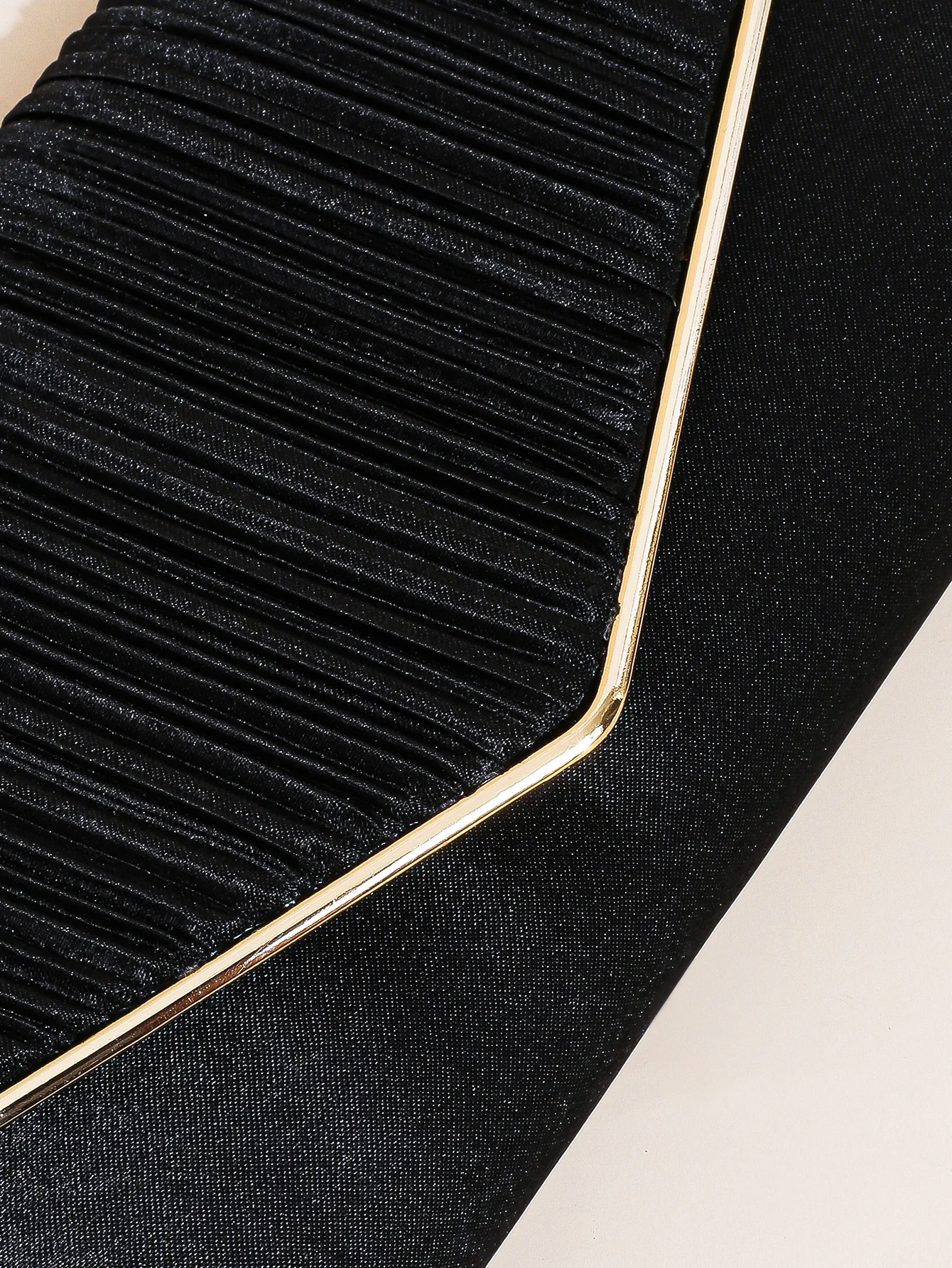 Elegant Pleated Evening Bag, Solid Color Textured Envelope Dinner Bag, Perfect Clutch For Party, Wedding And Banquet