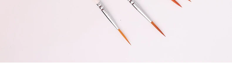 Artist Paint Brush 6 Pcs Set Thin Pen Extra Long Fine Point Liner Tip #000#00#0#1#2#3, Scale Models Nail Acrylic Oil Watercolor