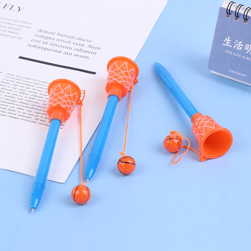 1PCS Sports Basketball Hoop Pens,Basketball Party Favors Novelty Pen 0.7mm Ballpoint Pen Gift Stationery for Kids