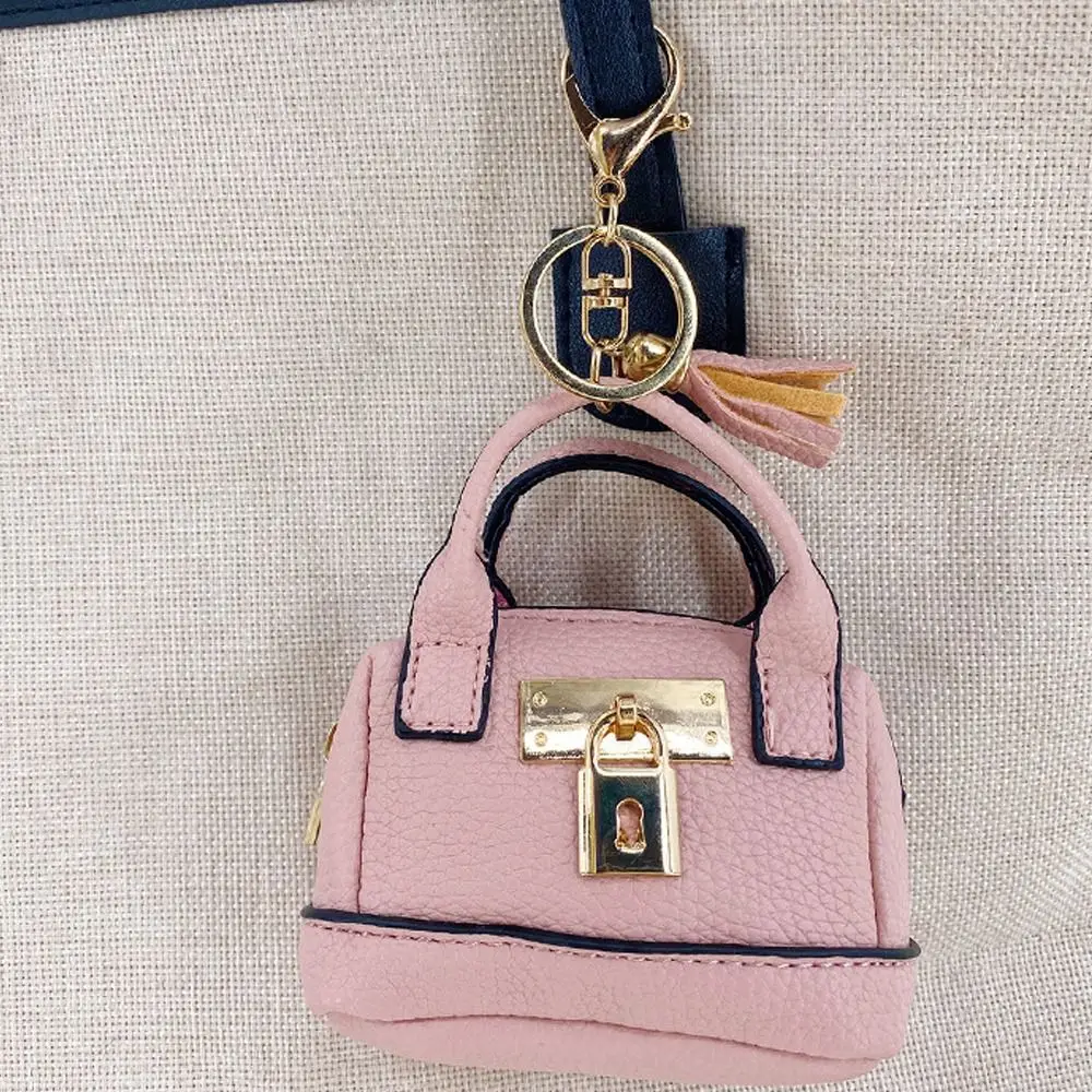 Mini Handbag Coin Purse With KeyChain Mini Luxury Headphone Bag Leather Coin Bag Small Leather Mini Handbag Keychain Women/Lady