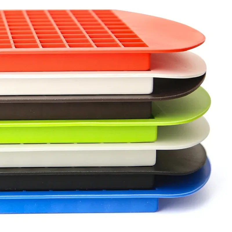 SoftAura 4/6/8/15/160 Grid Large Silicone Ice Cube Tray Food Grade Jumbo Ice Maker Mold Square Ice Tray for Home Kitchen DIY