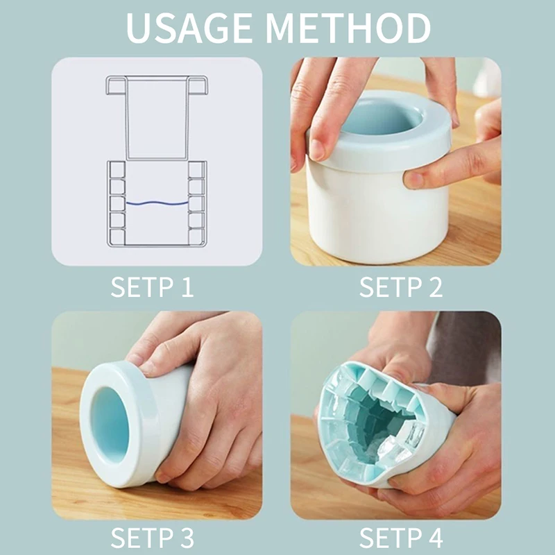 SoftAura 4/6/8/15/160 Grid Large Silicone Ice Cube Tray Food Grade Jumbo Ice Maker Mold Square Ice Tray for Home Kitchen DIY