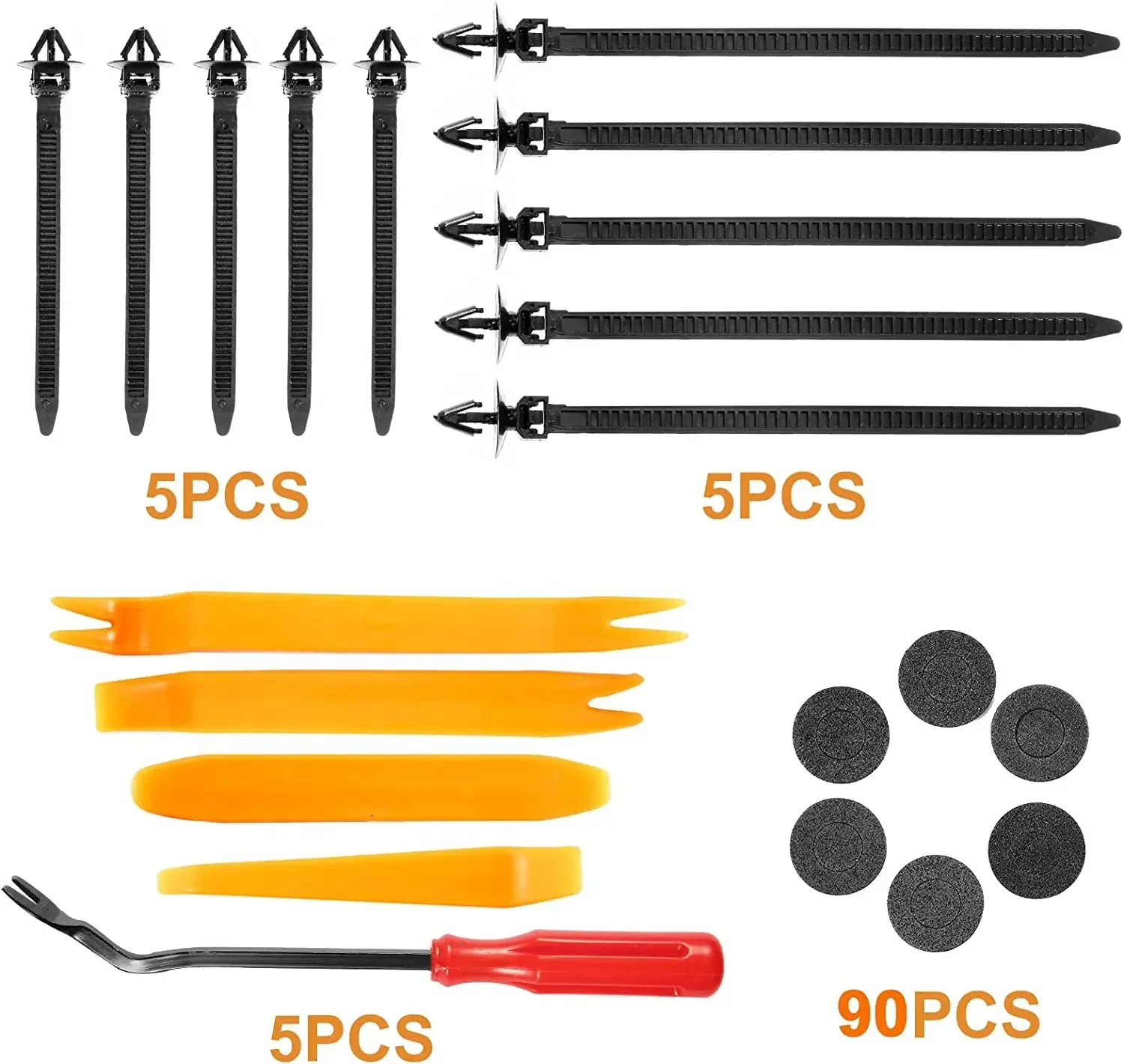 800pcs-100Pcs Car Fastener Clips Kit Fender Rivet Plastic Clips Auto Body Push Retainer Pin Rivet Bumper Door Trim Panel Repair