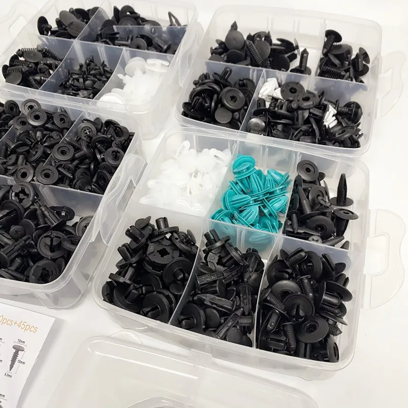 800pcs-100Pcs Car Fastener Clips Kit Fender Rivet Plastic Clips Auto Body Push Retainer Pin Rivet Bumper Door Trim Panel Repair