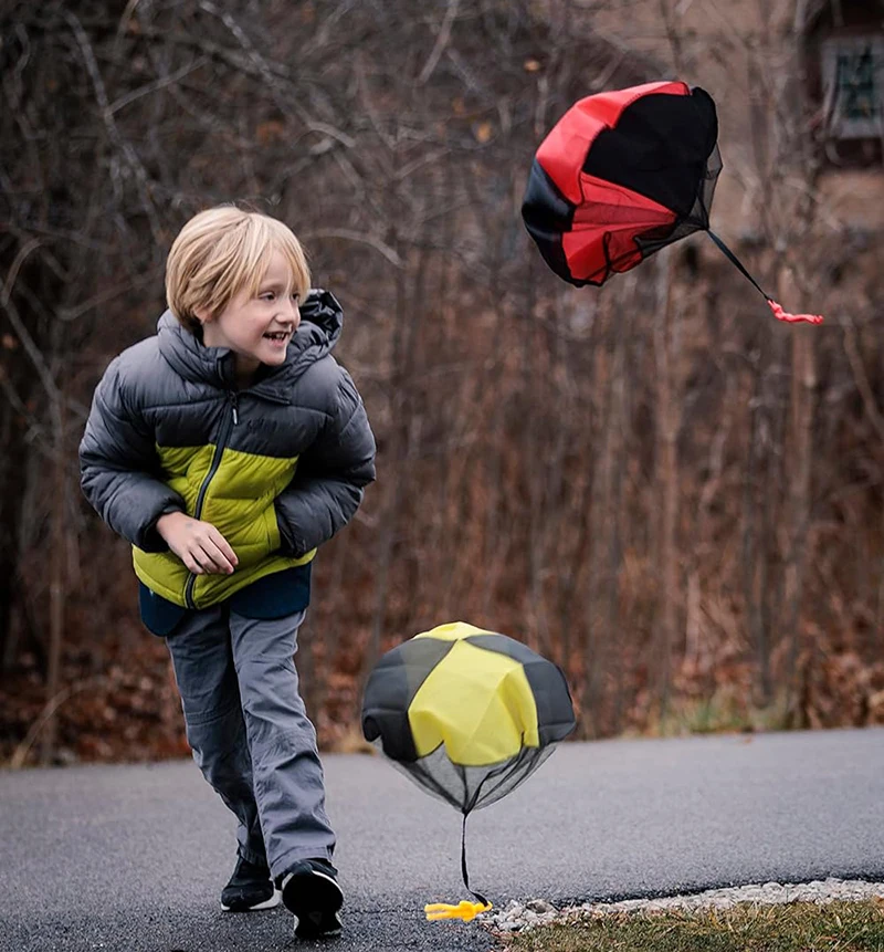 Parachute Toys for Kids Tangle Free Outdoor Flying Parachute Men Outside Toys Easter Basket Stuffers Idea Unique Boy Girl Gift