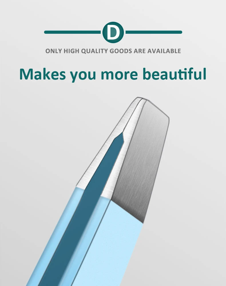 Eyebrow Tweezer Colorful Hair Beauty Fine Hairs Puller Stainless Steel Slanted Eye Brow Clips Removal Makeup Tools