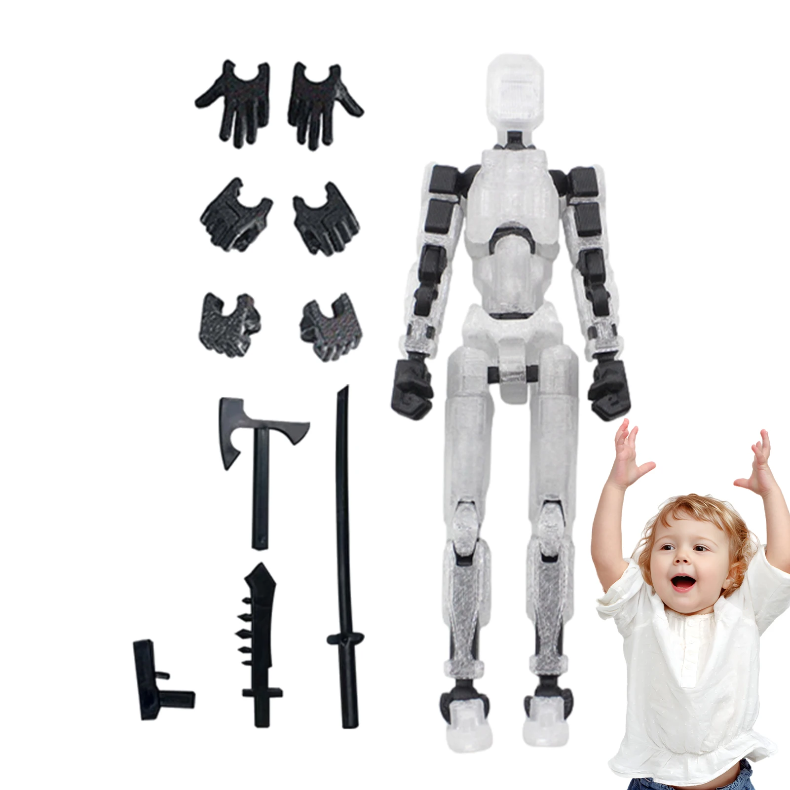 1PCS 13 Joints Figure Articulate Movable Dummy Doll Diy Assembly Toy 3D Printed Action Figure Stop Motion Animation Dummy