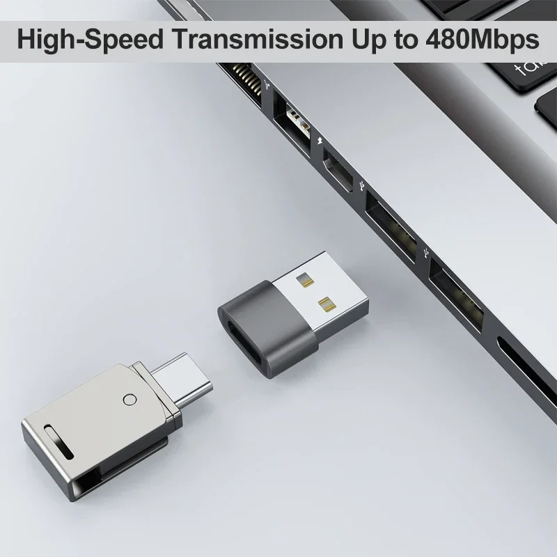 USB to USB C Adapter for iPhone 17 USB C Female to USB Male Car Charger Adapter Type C Converter for Apple 16 for Samsung Galaxy