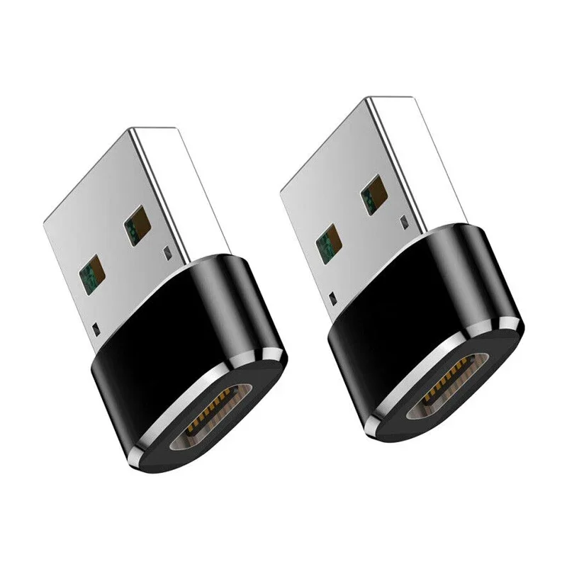 USB to USB C Adapter for iPhone 17 USB C Female to USB Male Car Charger Adapter Type C Converter for Apple 16 for Samsung Galaxy