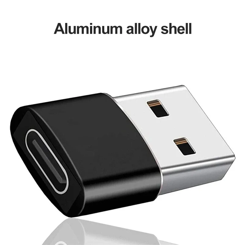 USB to USB C Adapter for iPhone 17 USB C Female to USB Male Car Charger Adapter Type C Converter for Apple 16 for Samsung Galaxy