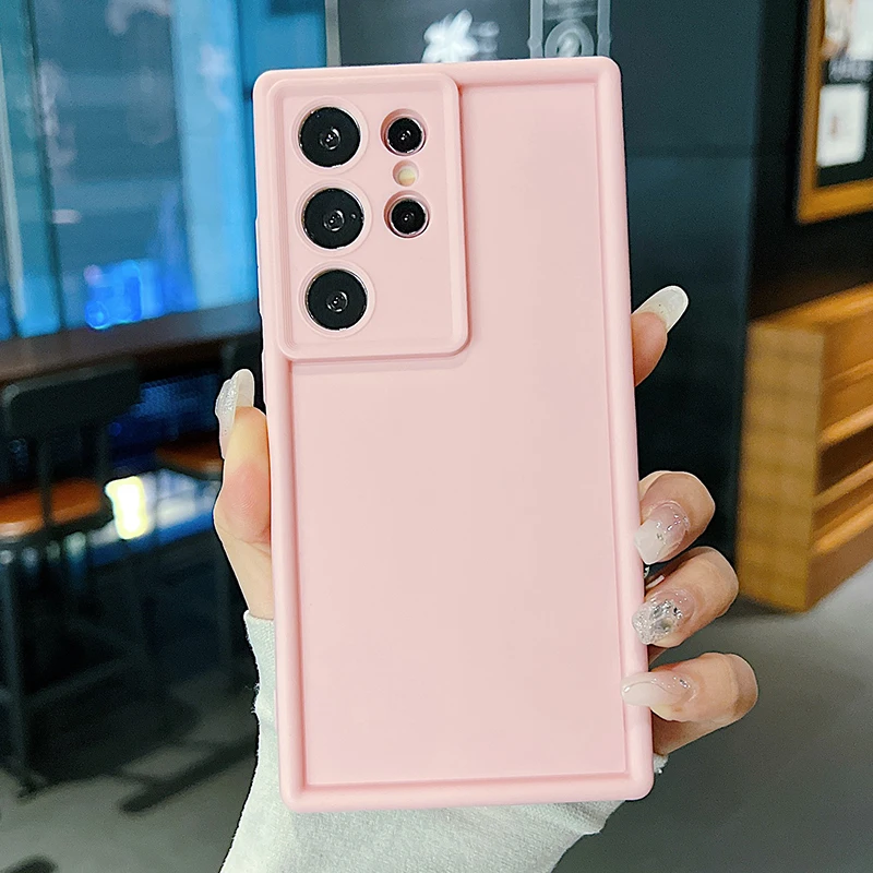 Soft TPU Case For Samsung Galaxy A57 A17 A56 A55 A15 A16 A18 5G S24 S26 S25 Ultra S23 S26 FE Candy Color Silicone Phone Cover