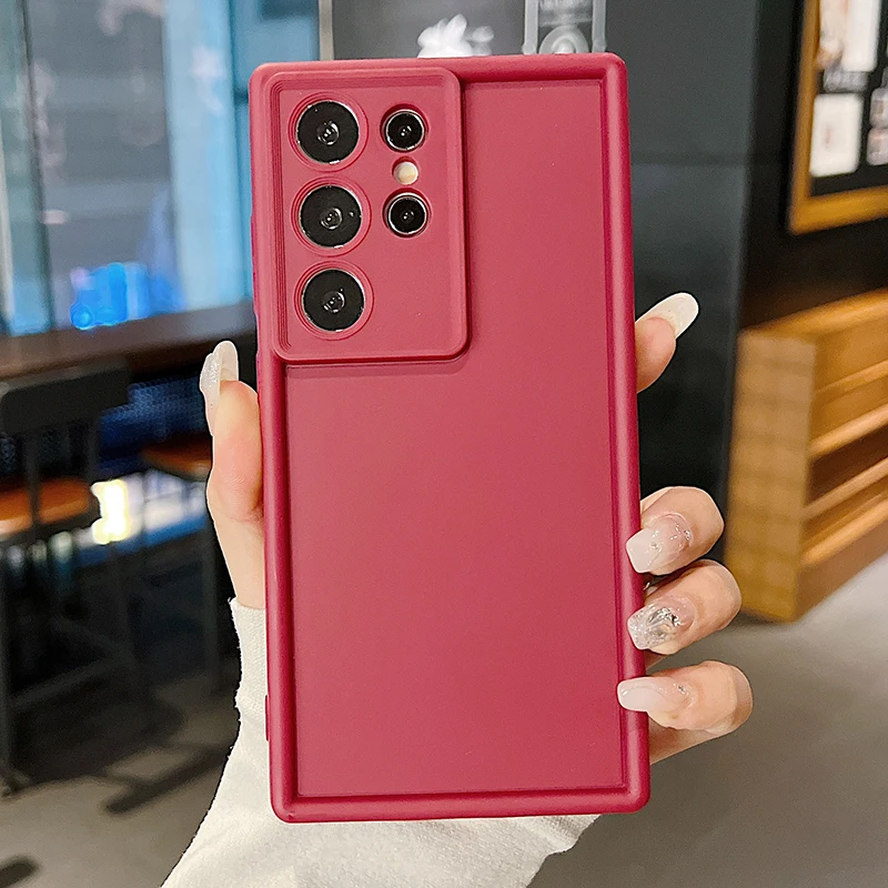Soft TPU Case For Samsung Galaxy A57 A17 A56 A55 A15 A16 A18 5G S24 S26 S25 Ultra S23 S26 FE Candy Color Silicone Phone Cover