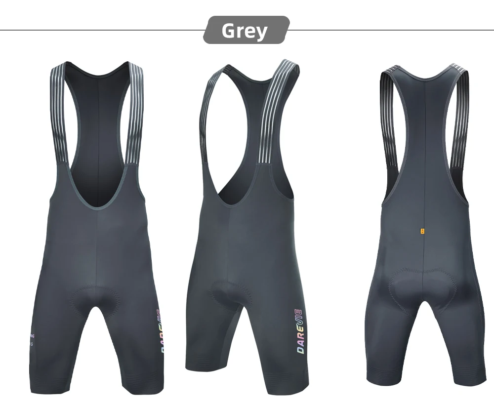 DAREVIE Cycling Bib Shorts Seamless 4.0 Italy ELASTIC-INTERFACE Pad Cycling Shorts Diamond Leg Gripper Men's Bretelelle Shorts
