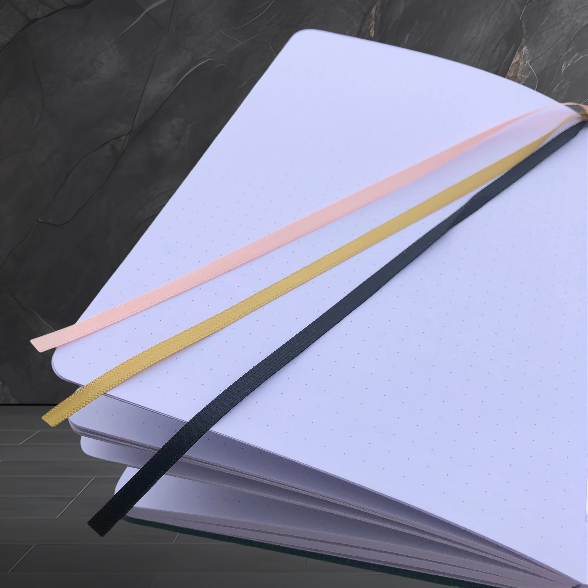 BUKE 180gsm BAMBOO PAPER Dot Grid JOURNAL Dotted Notebook Drawing Books - Forest Green Color