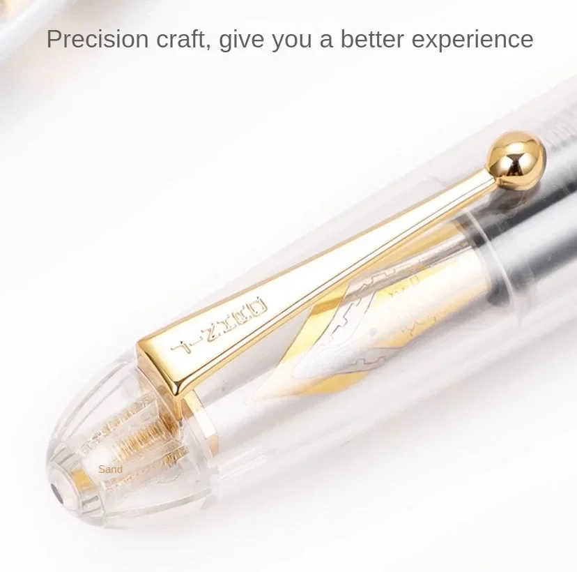 Jinhao 9019 Fountain Pen Transparent Luxury Resin Pen 0.5/0.7mm Nib Writing Ink Pens Stationery Business Office School Supplies