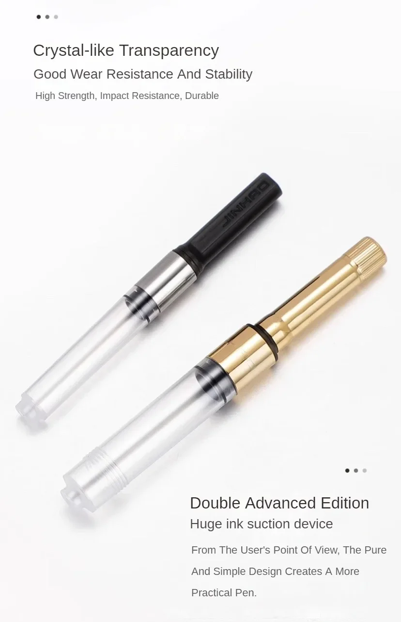 Jinhao 9019 Fountain Pen Transparent Luxury Resin Pen 0.5/0.7mm Nib Writing Ink Pens Stationery Business Office School Supplies