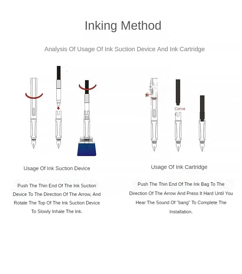 Jinhao 9019 Fountain Pen Transparent Luxury Resin Pen 0.5/0.7mm Nib Writing Ink Pens Stationery Business Office School Supplies