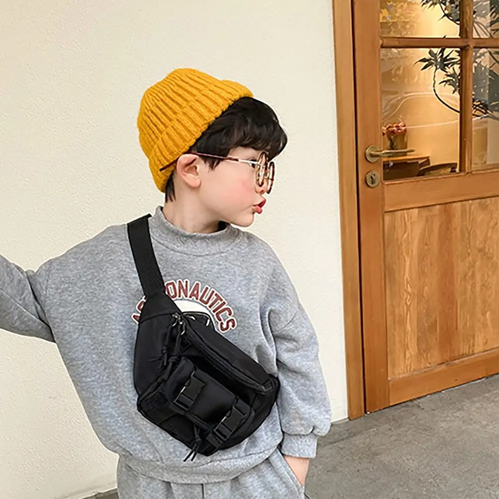 Multi Functional Kids Waistpack Bag Fashion Large Capacity Oxford Crossbody Bag Chest Bag Childre