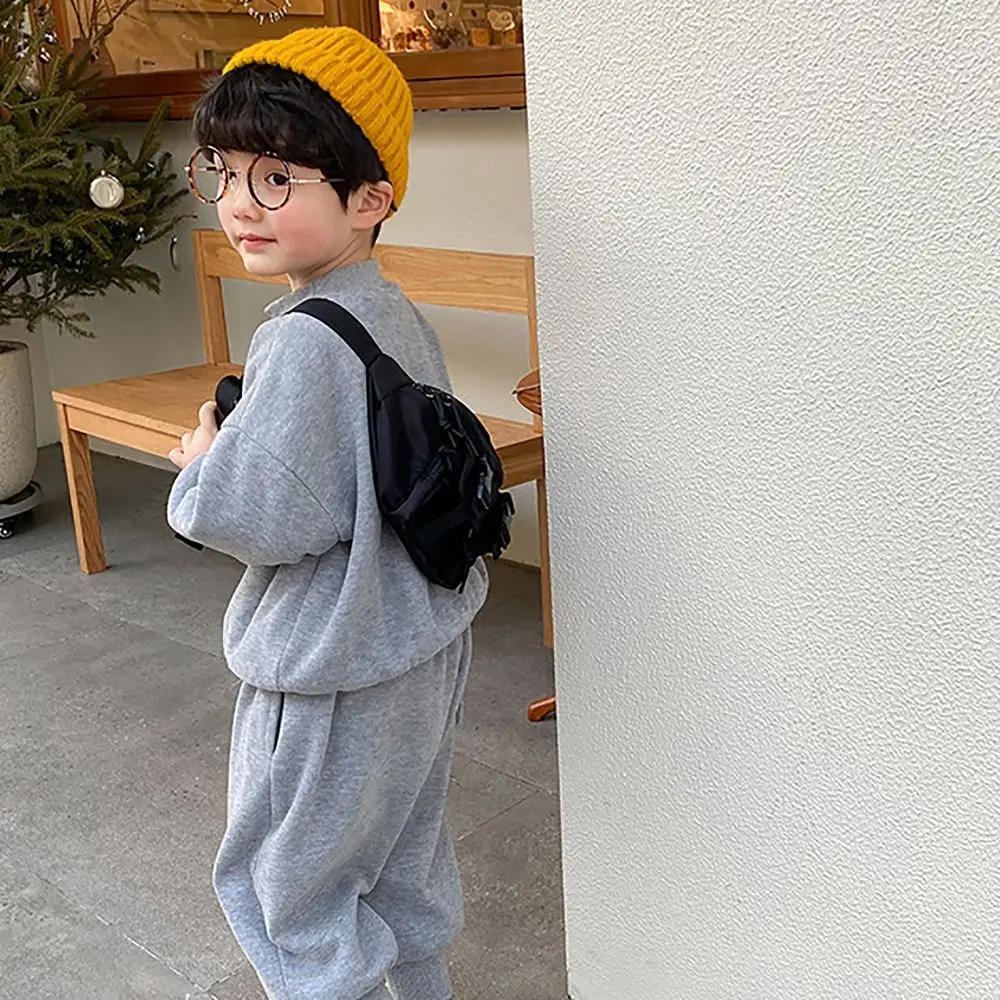 Multi Functional Kids Waistpack Bag Fashion Large Capacity Oxford Crossbody Bag Chest Bag Childre