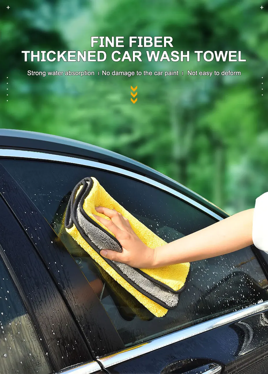 SEAMETAL High-end Microfiber Towel Car Wash Towel Detailing Cleaning Cloth Car Wash Drying Towel Car Absorbent Cleaning Products