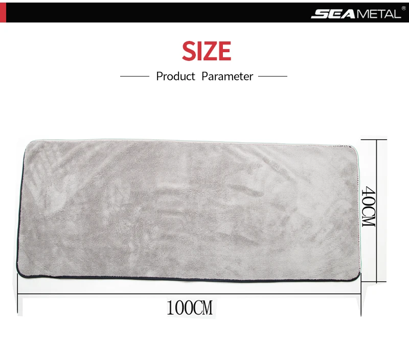 SEAMETAL Microfiber Car Washing Towel Ultra-Soft Car Cleaning Towels High Absorbent Drying Cloth Wash Towel for Car Detailing