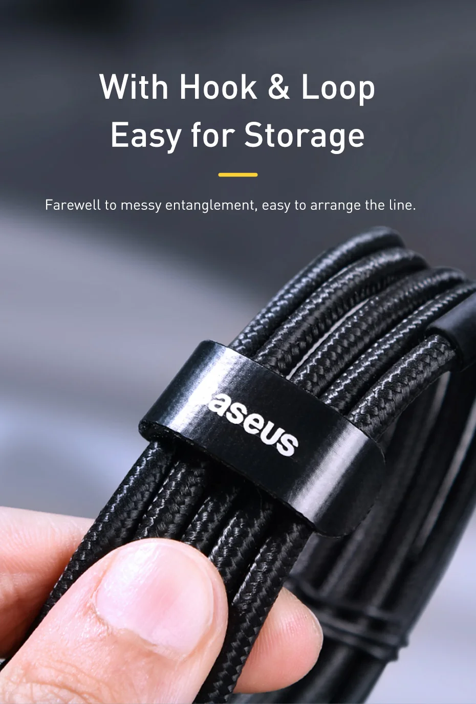 Baseus USB Type C To USB C Cable For iPhone 18 17 100W/5A PD Fast Charging Charger Cord For Macbook Xiaomi Samsung Type-C Cable
