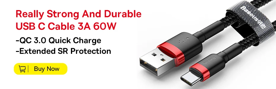 Baseus USB Type C To USB C Cable For iPhone 18 17 100W/5A PD Fast Charging Charger Cord For Macbook Xiaomi Samsung Type-C Cable