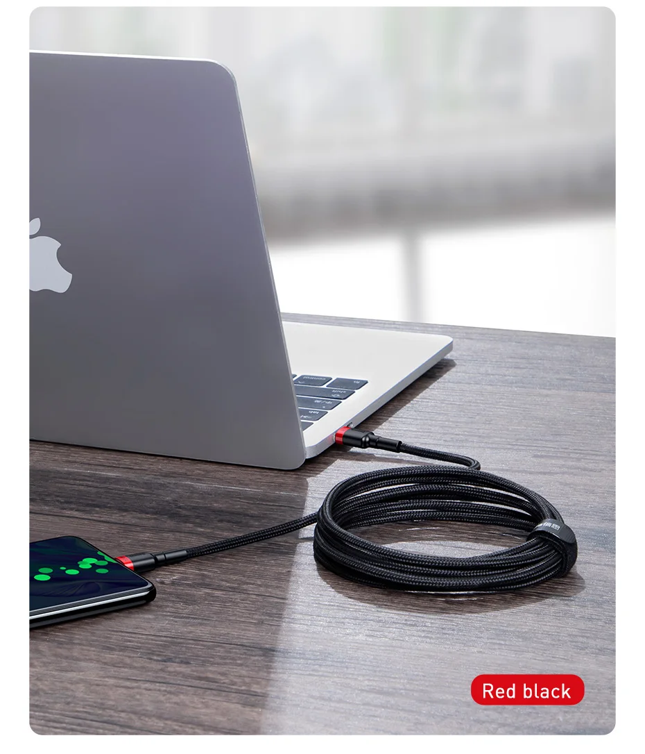 Baseus USB Type C To USB C Cable For iPhone 18 17 100W/5A PD Fast Charging Charger Cord For Macbook Xiaomi Samsung Type-C Cable