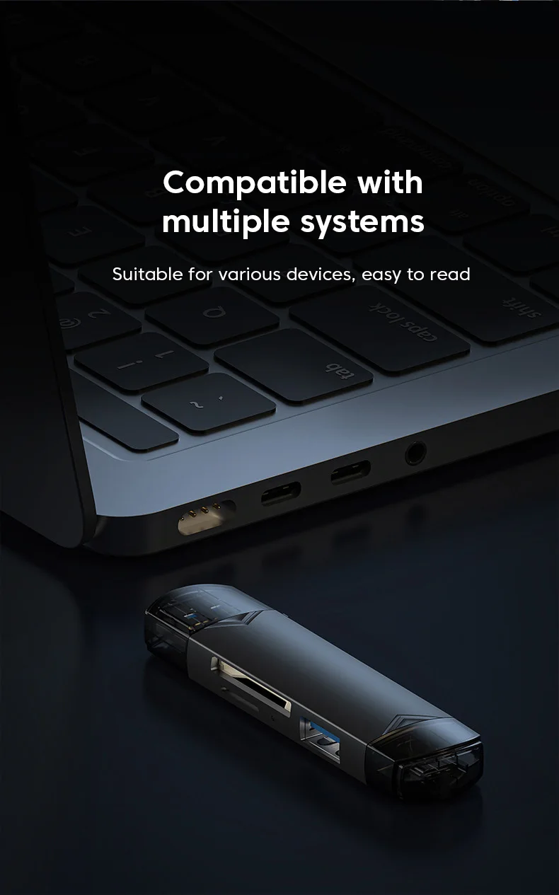 6 in 1 Card Reader USB3.0 to Type C Micro USB Universal OTG Adapter Multifunctional Adapter SD TF High-Speed Transmission