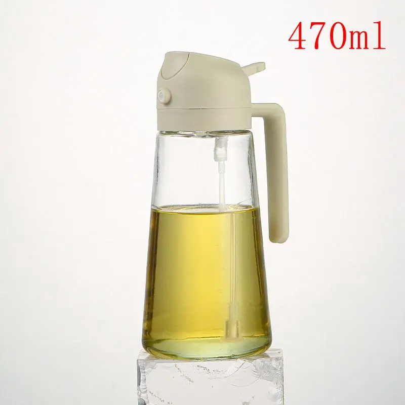 1pc 100/200/300/500ml Oil Spray Pot Kitchen Household Edible Olive Oil Spray Bottle Atomized Misty Oil Tank Air Fryer Spray Bott