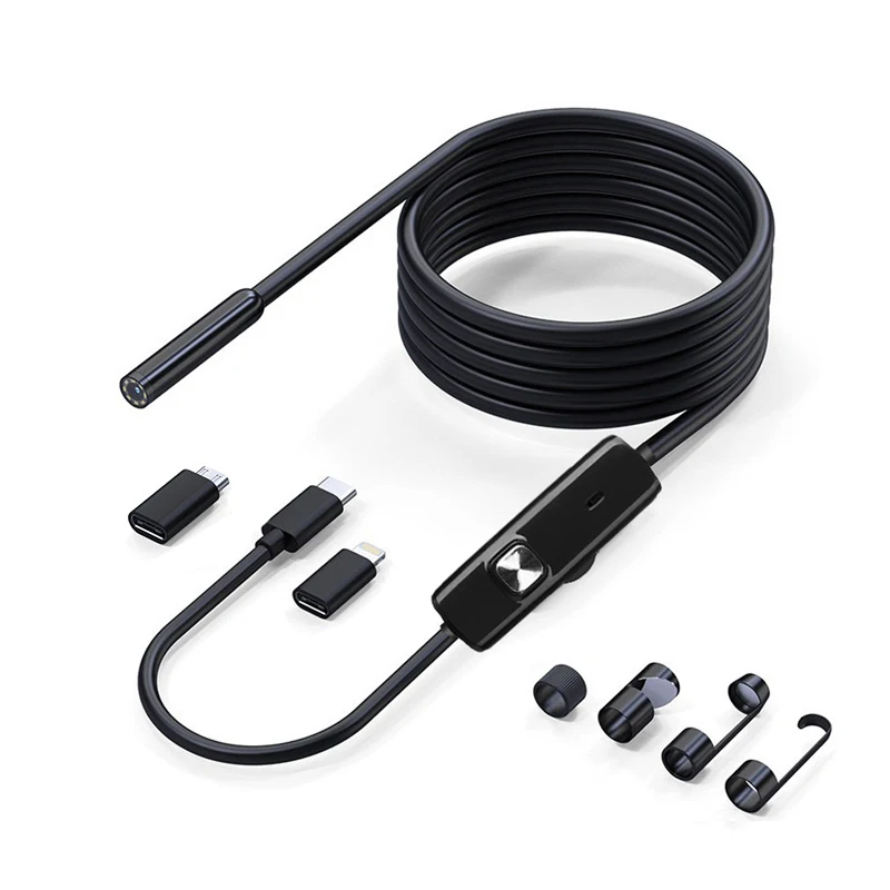 HD1920P Endoscope Inspection  Camera Type-C Mini Inspection Camera IP67  Car Sewer Pipeline Borescope for Android IOS iphone