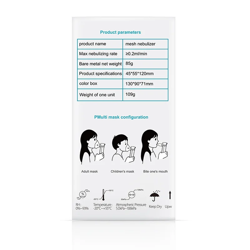 Medical Silent Mesh Nebulizer Handheld Asthma Inhaler Atomizer Children Health Care Mini Portable Nebulizer Humidifier