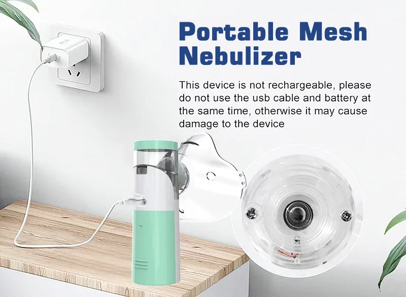 Medical Silent Mesh Nebulizer Handheld Asthma Inhaler Atomizer Children Health Care Mini Portable Nebulizer Humidifier