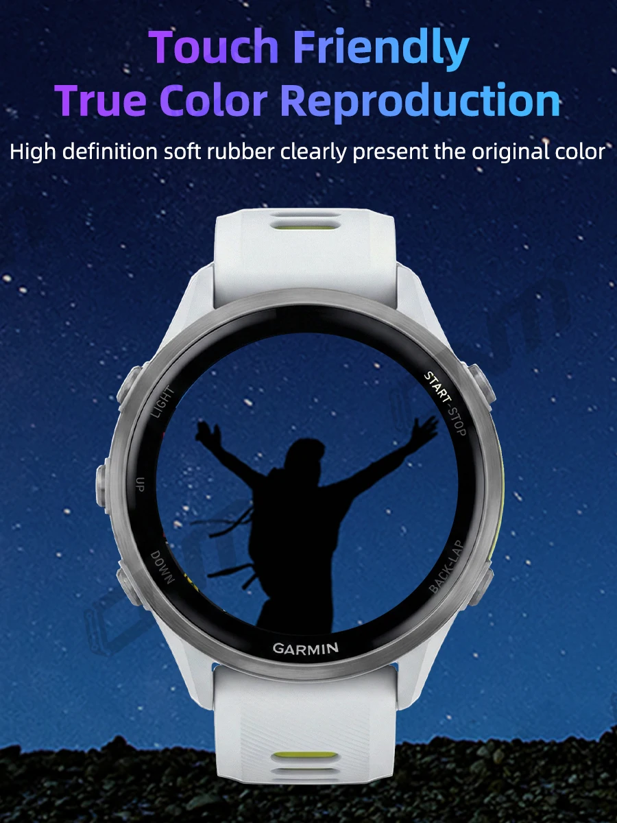 Screen Protector for Garmin Forerunner 970 570 965 265 265S 42mm 47mm, Full Cover Anti-scratch Protective Film (NOT Glass)