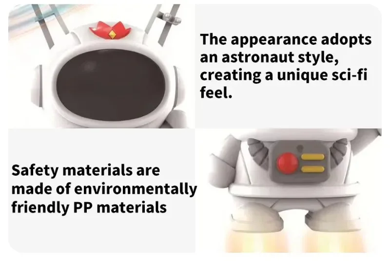 Levitating Luminous Flying Robot Astronaut Toy Aircraft Hand-Controlled Drone Interactive with Lights Outdoor Toys for Kids Gift