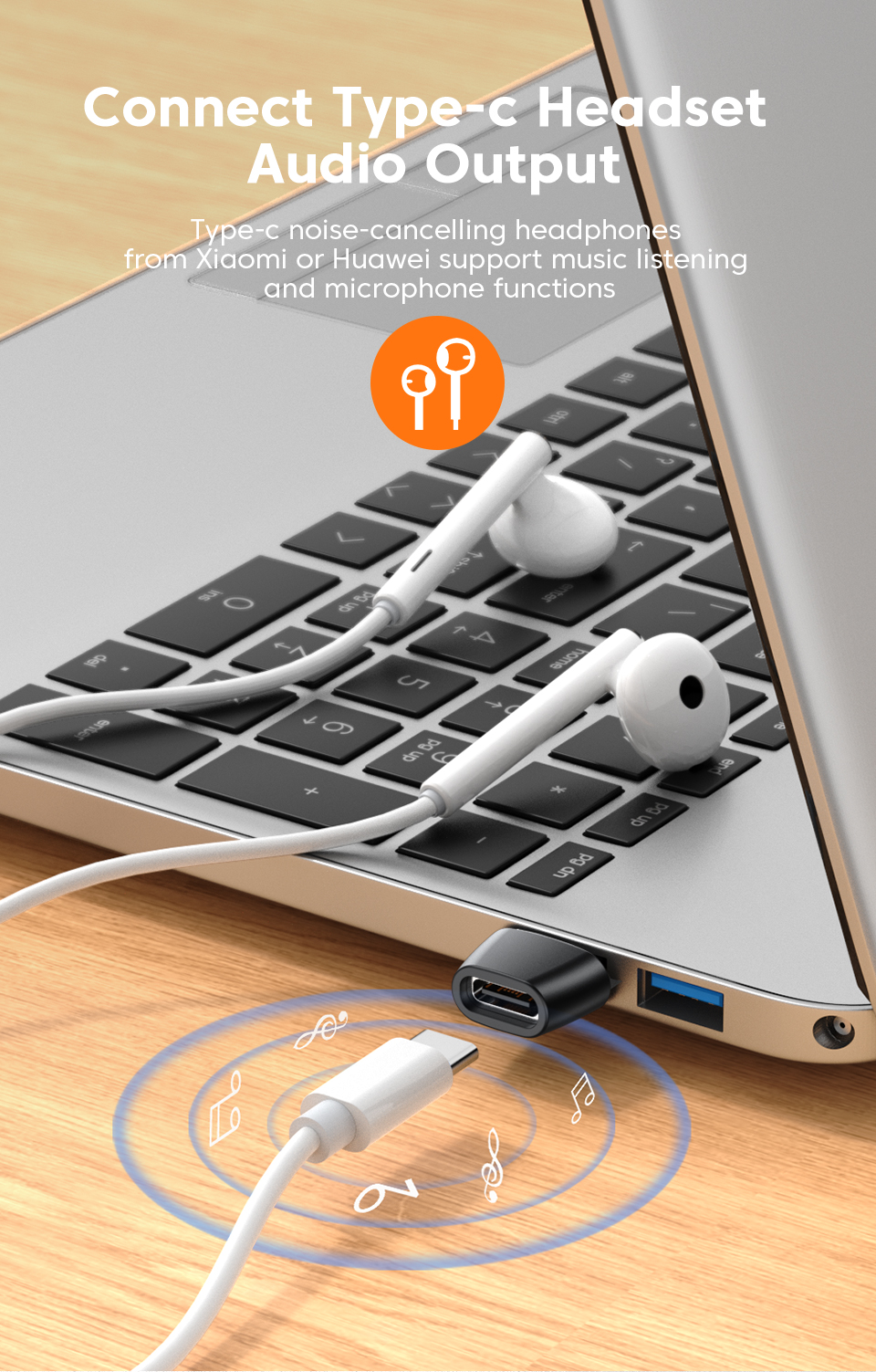 1/3/5pcs USB To Type C OTG Adapter USB C Male To USB Type-c Female Converter For Macbook Xiaomi Samsung S21 USBC OTG Connector