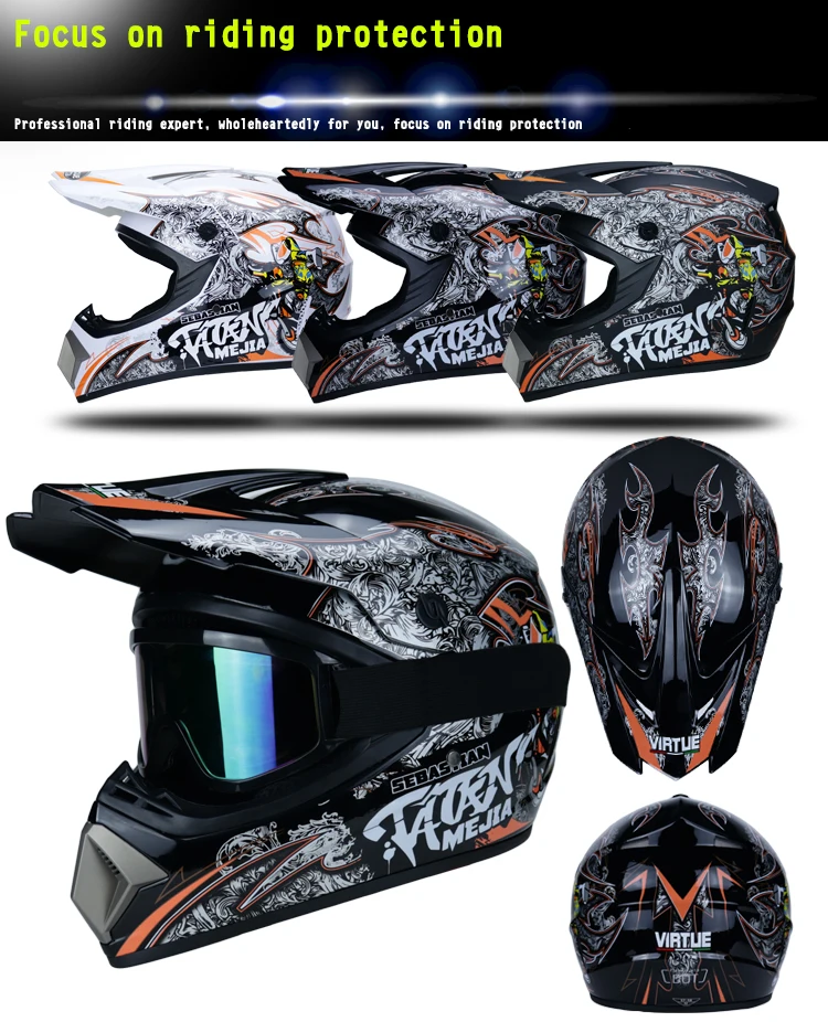 Motorcycle helmet children off-road helmet bike downhill AM DH cross helmet capacete motocross casco
