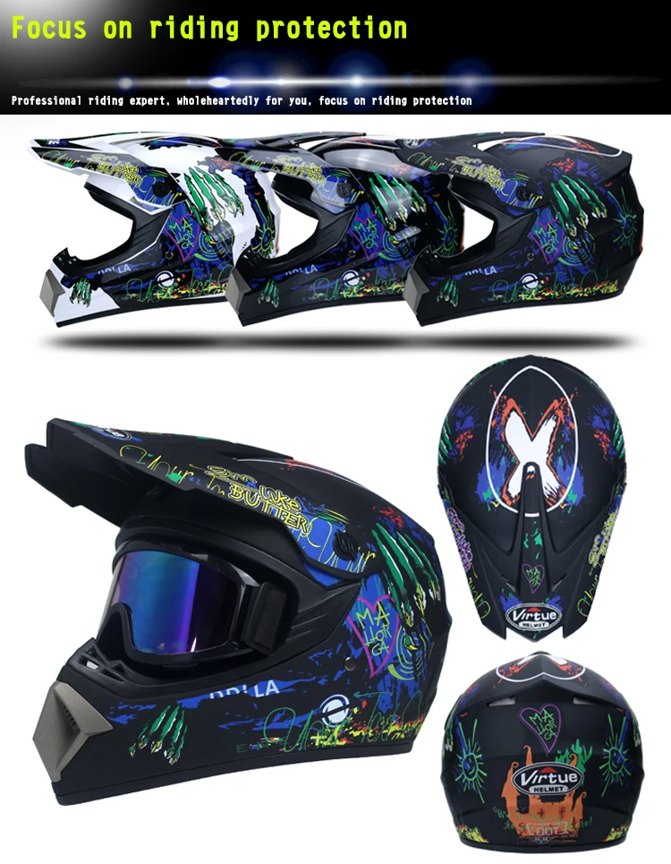 Motorcycle helmet children off-road helmet bike downhill AM DH cross helmet capacete motocross casco