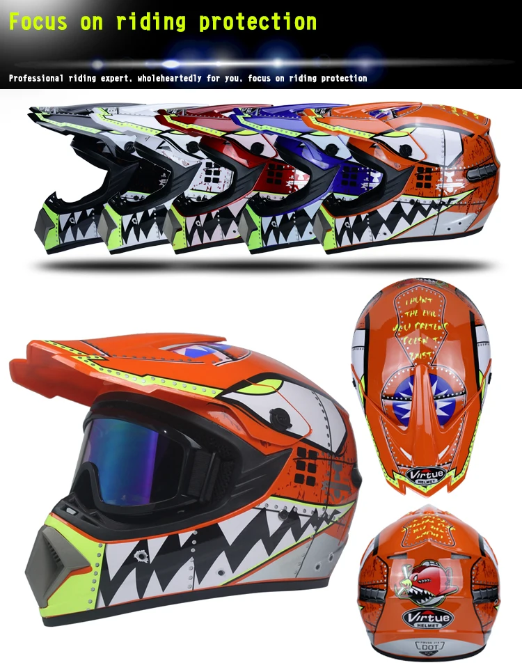 Motorcycle helmet children off-road helmet bike downhill AM DH cross helmet capacete motocross casco