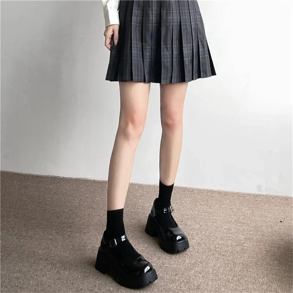20/32/40/52cm JK Style Student School Girl Thigh Stockings Solid Color Black White Long Kawaii Socks Lolita Over Knee High Socks