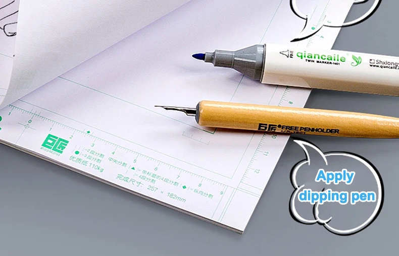A4/B4 30Sheets Special Comic Paper Art Painting Drawing Paper 110g Sketchbook Student Marker Pen Book School Stationery Supplies
