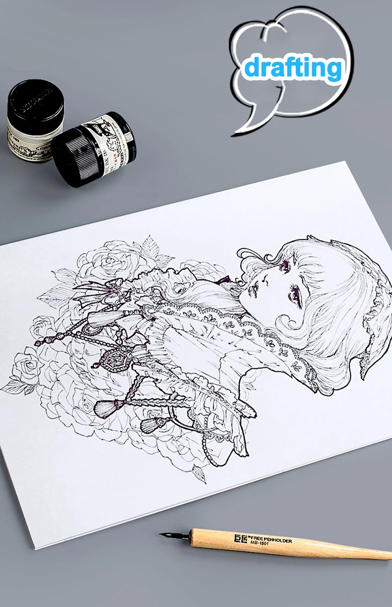 A4/B4 30Sheets Special Comic Paper Art Painting Drawing Paper 110g Sketchbook Student Marker Pen Book School Stationery Supplies