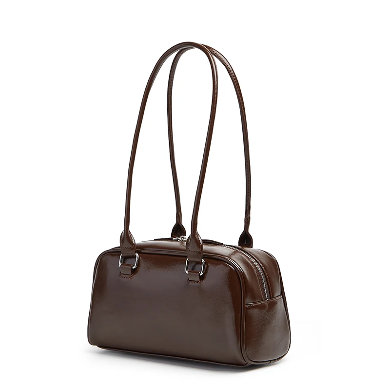 New Women's Bag Bowling Bag 2024 New Niche Joker Boston Bag Tote Bag Underarm Shoulder Bag