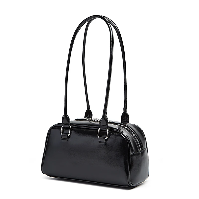 New Women's Bag Bowling Bag 2024 New Niche Joker Boston Bag Tote Bag Underarm Shoulder Bag