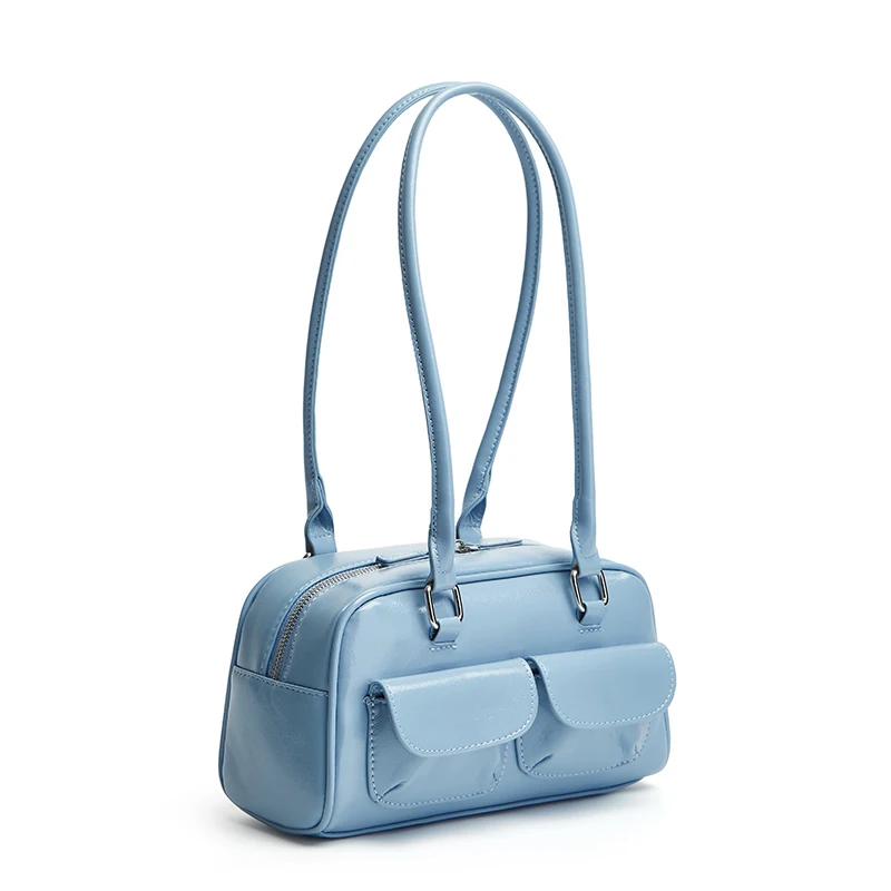 New Women's Bag Bowling Bag 2024 New Niche Joker Boston Bag Tote Bag Underarm Shoulder Bag