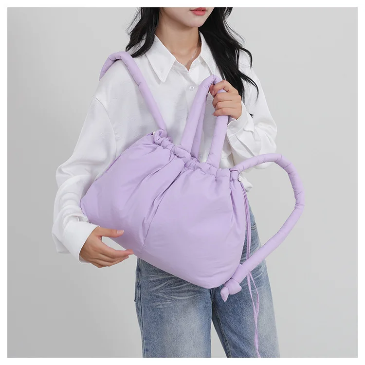 Women's New Bag Down Padded Jacket Bag Fashion Single Shoulder Tote Bag Backpack Crossbody Bag Mochila Femininas Large Tote Bag