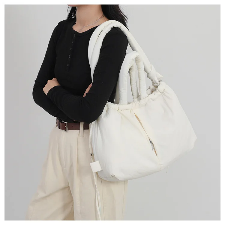 Women's New Bag Down Padded Jacket Bag Fashion Single Shoulder Tote Bag Backpack Crossbody Bag Mochila Femininas Large Tote Bag