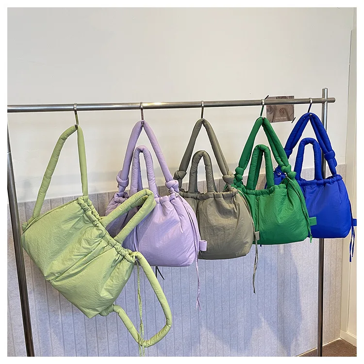 Women's New Bag Down Padded Jacket Bag Fashion Single Shoulder Tote Bag Backpack Crossbody Bag Mochila Femininas Large Tote Bag